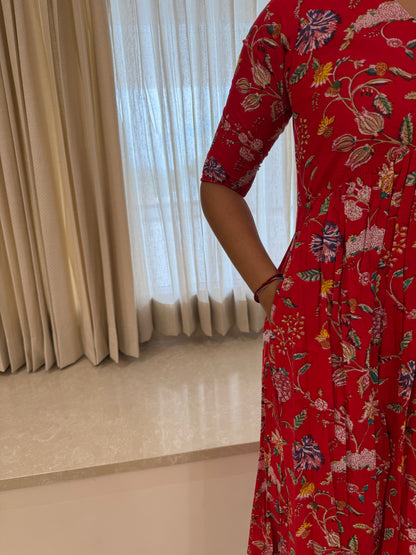 Red Alia cut Maxi