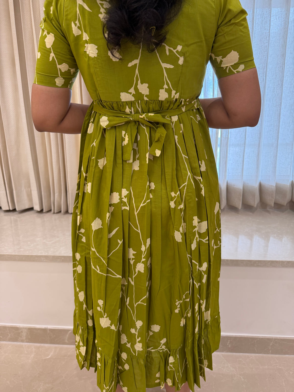 Light Green Cotton Maxi