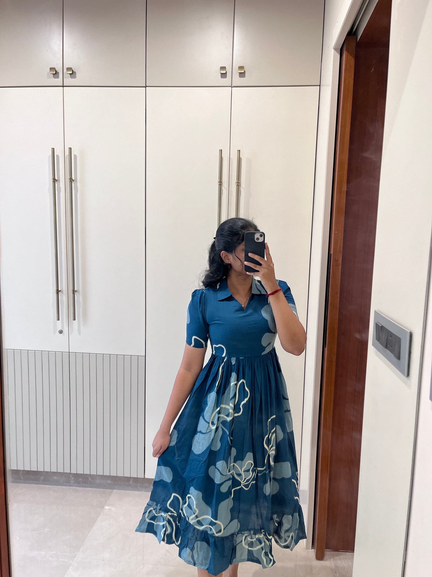 Cambridge Blue Cotton Maxi