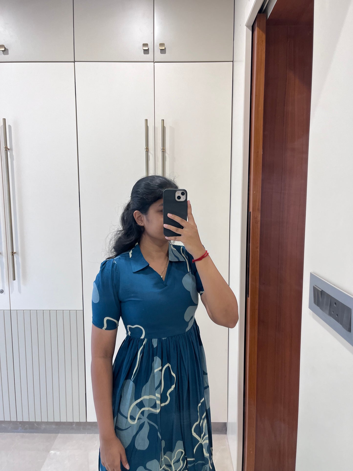 Cambridge Blue Cotton Maxi