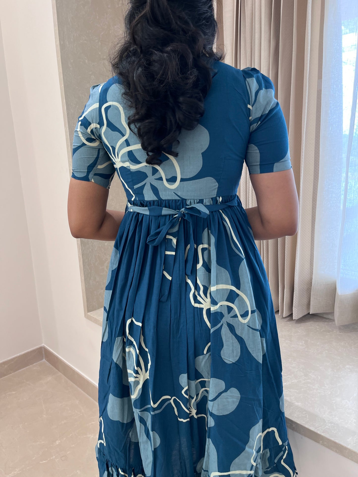 Cambridge Blue Cotton Maxi