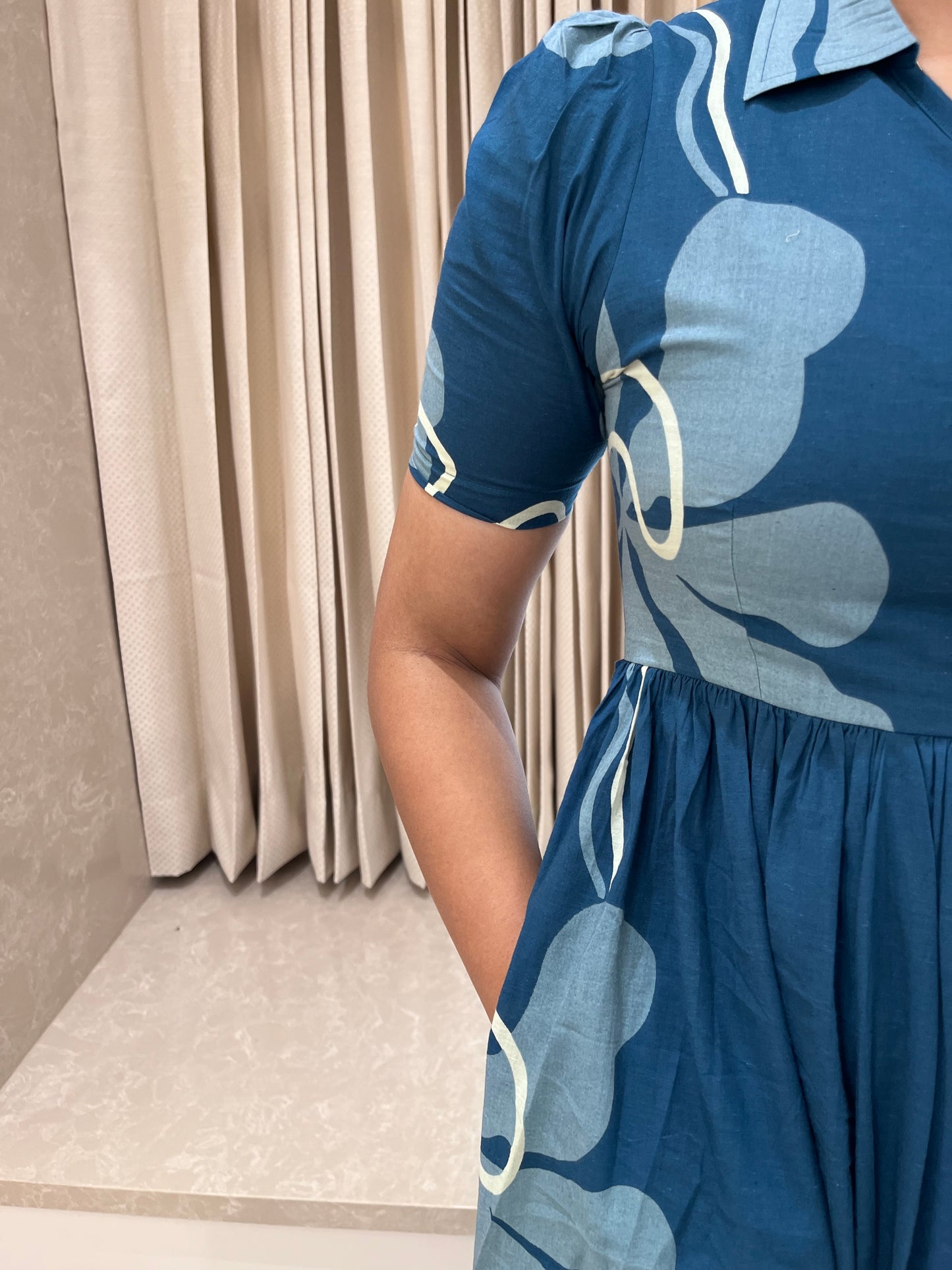 Cambridge Blue Cotton Maxi