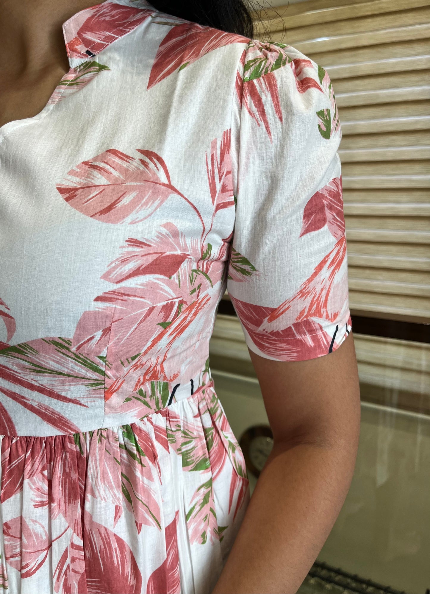 Pink Flamingo Cotton Maxi