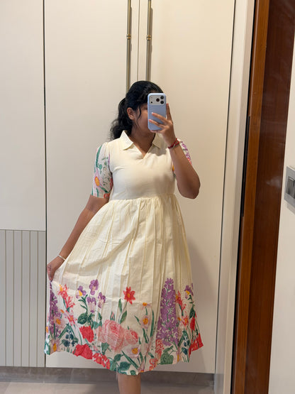 White Blossom Cotton Maxi