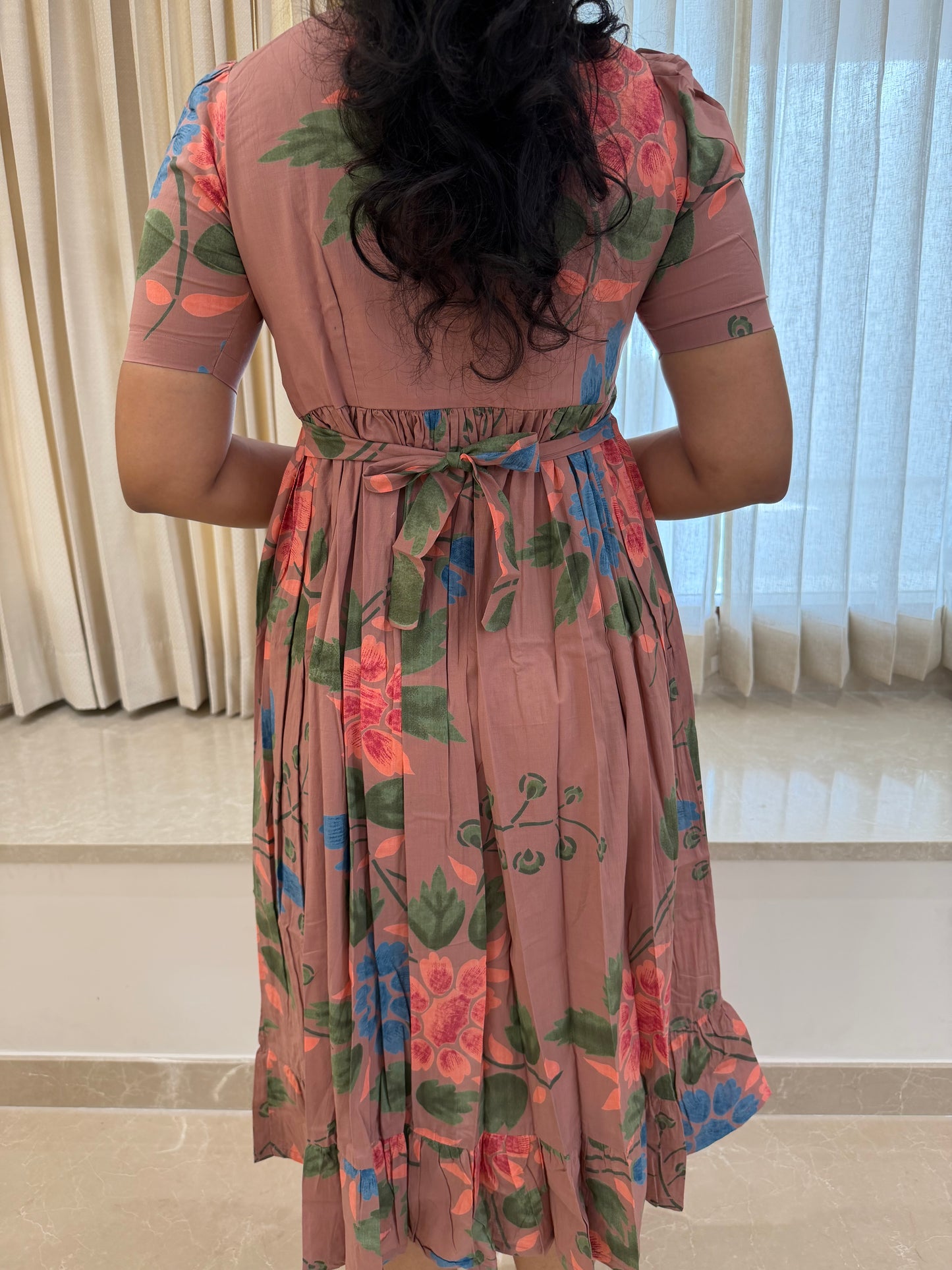 Pink Mauve Cotton Maxi